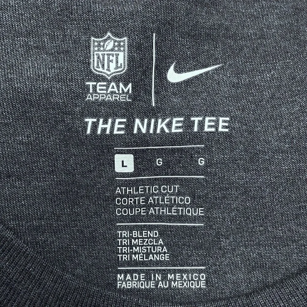 New England Patriots The Nike Tee NFL Team Apparel Women’s L Heather Navy